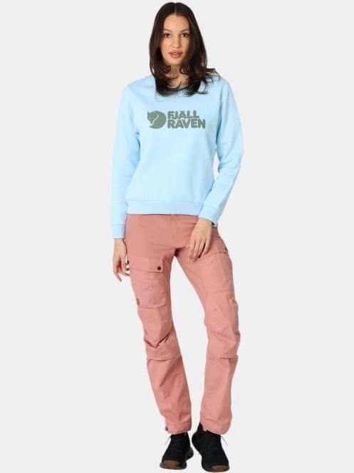 pulover pt. femei Fjallraven Fjällräven Logo Sweater W albastru deschis 5
