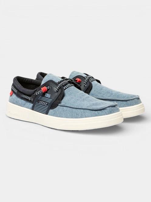 pantofi slip-on pt. barbati TBS Geoboat albastru deschis 3