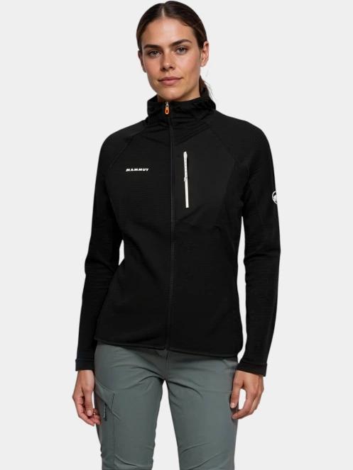 pulover polar pt. femei Mammut Aenergy Light ML Hooded Jacket negru 2