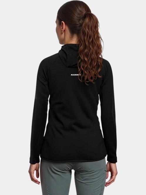 pulover polar pt. femei Mammut Aenergy Light ML Hooded Jacket negru 4