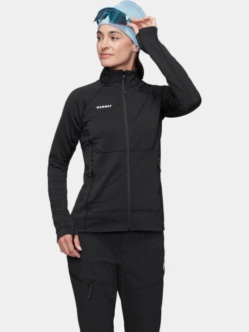 pulover polar pt. femei Mammut Taiss ML Jacket negru 2