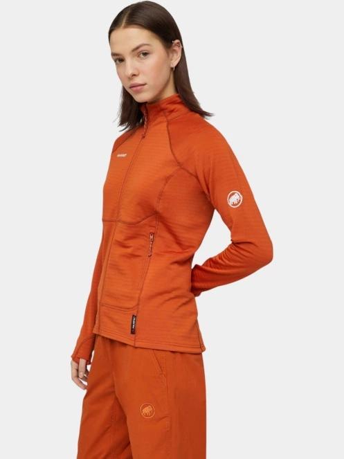 pulover polar pt. femei Mammut Taiss ML Jacket portocaliu 3