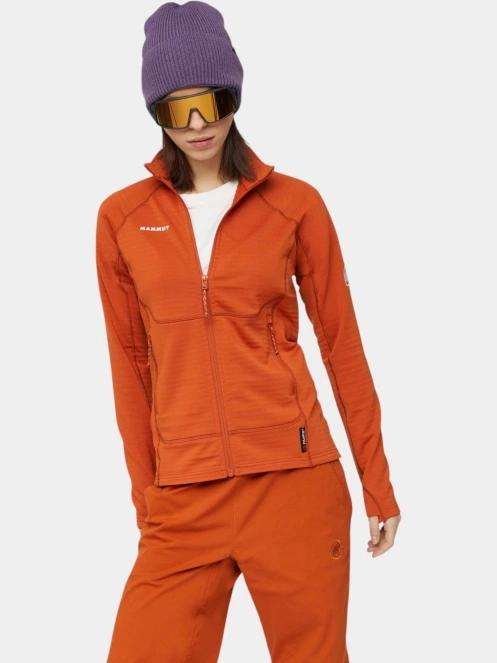 pulover polar pt. femei Mammut Taiss ML Jacket portocaliu 6