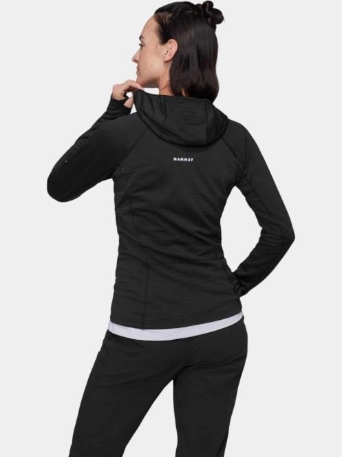 pulover polar pt. femei Mammut Taiss ML Hooded Jacket negru 4
