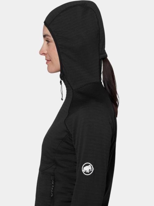 pulover polar pt. femei Mammut Taiss ML Hooded Jacket negru 5