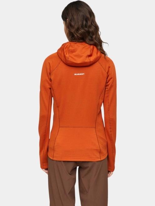 pulover polar pt. femei Mammut Taiss ML Hooded Jacket portocaliu 4