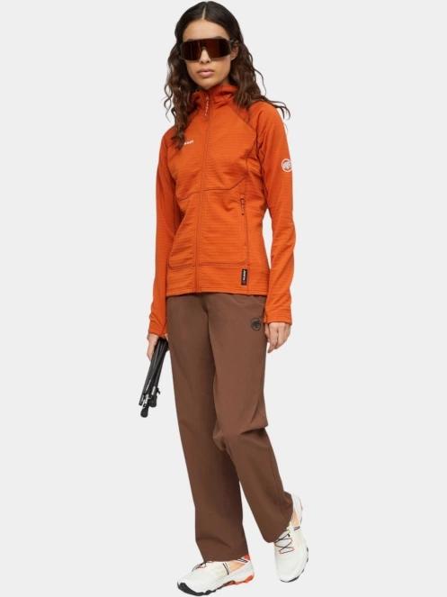 pulover polar pt. femei Mammut Taiss ML Hooded Jacket portocaliu 5