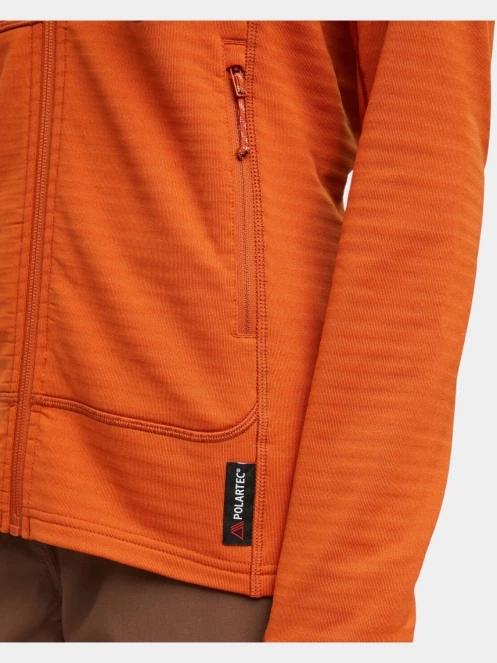 pulover polar pt. femei Mammut Taiss ML Hooded Jacket portocaliu 8