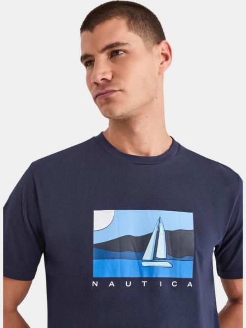 tricou cu maneci scurte pt. barbati Nautica Tay T-Shirt albastru inchis 5