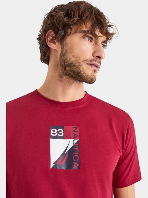 tricou cu maneci scurte pt. barbati Nautica Tigris T-Shirt rosu 5