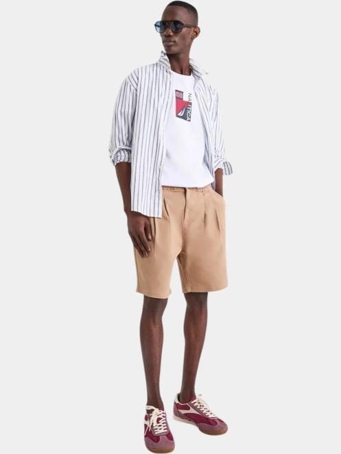 tricou cu maneci scurte pt. barbati Nautica Tigris T-Shirt alb 4