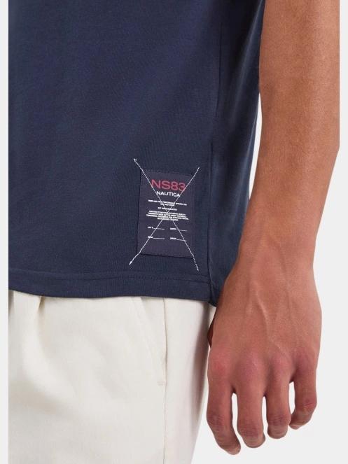 tricou cu maneci scurte pt. barbati Nautica Indus T-Shirt albastru inchis 5