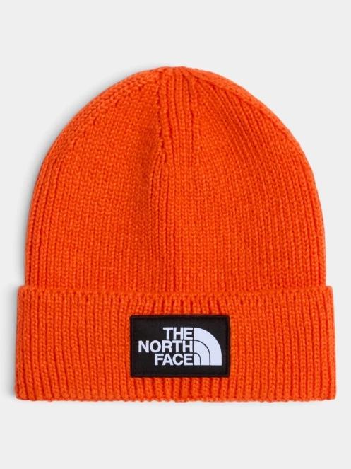 caciula tricotata The North Face Tnf Logo Box Cuffed Beanie portocaliu 2