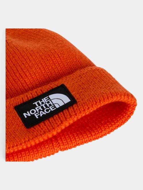 caciula tricotata The North Face Tnf Logo Box Cuffed Beanie portocaliu 3