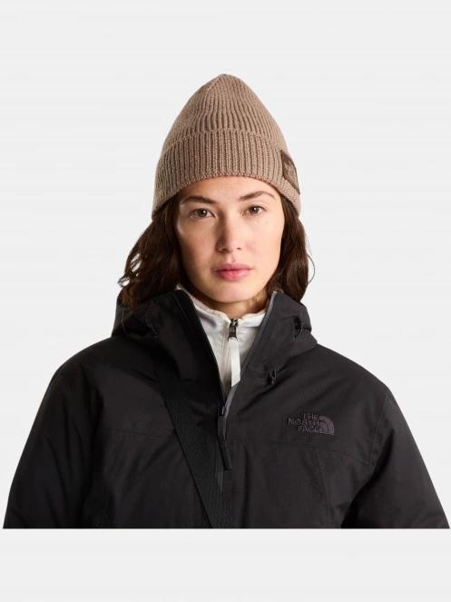 caciula tricotata The North Face Tnf Logo Box Cuffed Beanie maro 4
