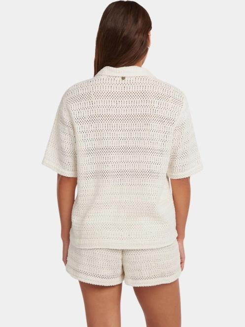 camasa cu maneci scurte pt. femei O'Neill O'Riginals Crochet Shirt nisip 3