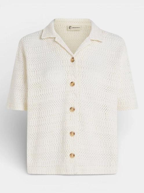 camasa cu maneci scurte pt. femei O'Neill O'Riginals Crochet Shirt nisip 6