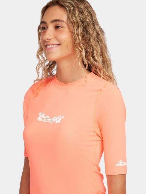 lycra cu maneci scurte pt. femei O'Neill O'Neill Skins S/Slv portocaliu 4