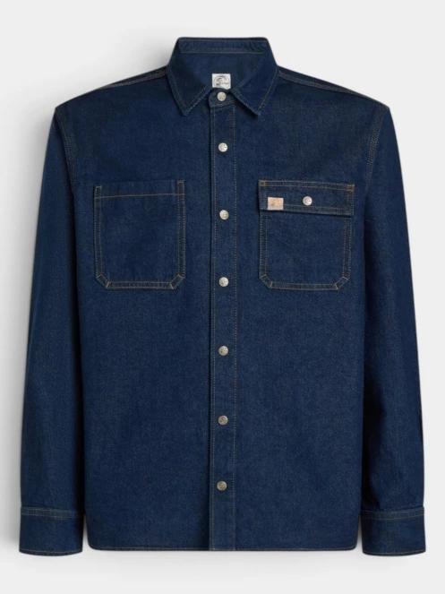 jacheta camasa pt. barbati O'Neill O'Riginals Denim Shirt albastru inchis 7