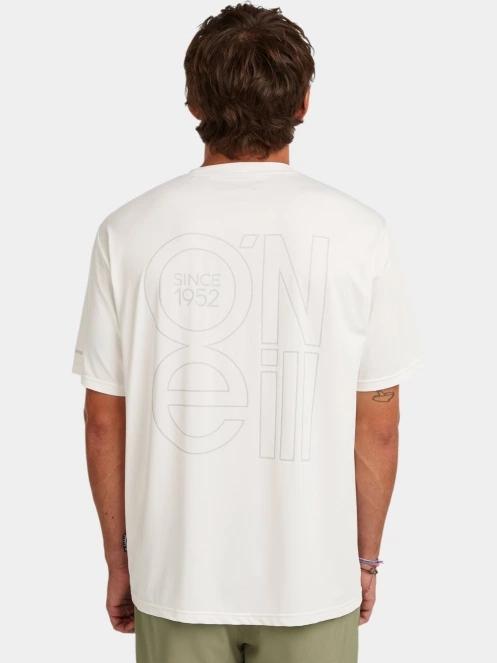 tricou pentru sport, cu maneci scurte pt. barbati O'Neill O'Neill Hybrid Upf Polygiene Back Print T-Shirt alb 3
