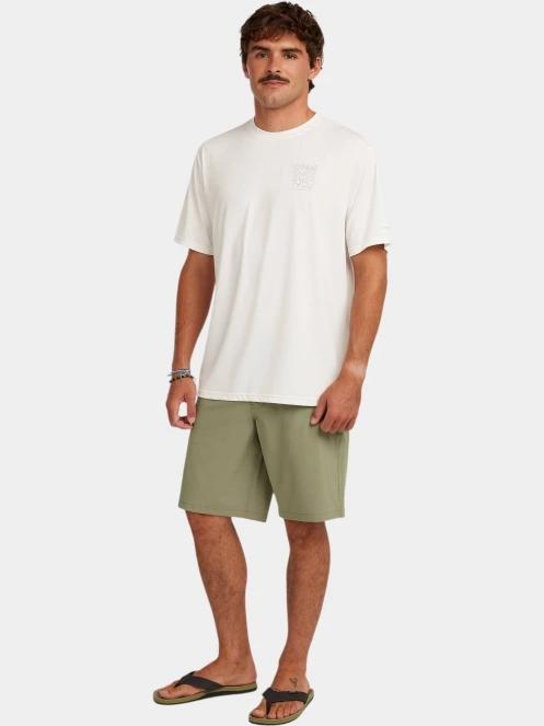 tricou pentru sport, cu maneci scurte pt. barbati O'Neill O'Neill Hybrid Upf Polygiene Back Print T-Shirt alb 4