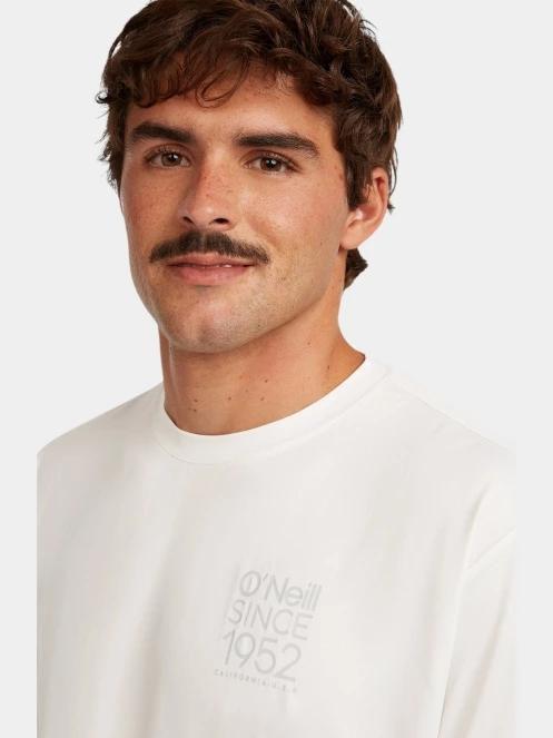 tricou pentru sport, cu maneci scurte pt. barbati O'Neill O'Neill Hybrid Upf Polygiene Back Print T-Shirt alb 5