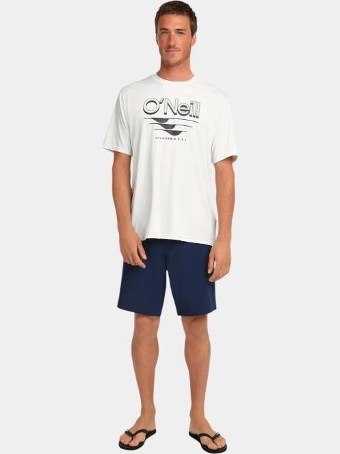 tricou pentru sport, cu maneci scurte pt. barbati O'Neill O'Neill Hybrid Upf Polygiene Graphic T-Shirt alb 4