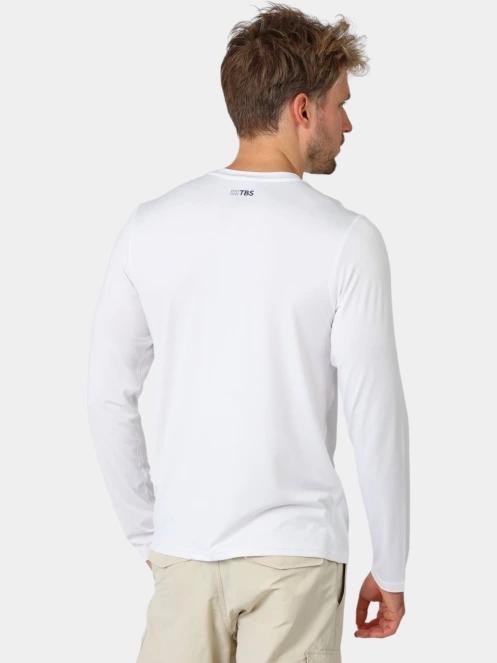 tricou cu maneci lungi, pentru sport pt. barbati TBS Yarditee alb 4