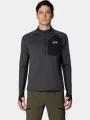 pulover pt. barbati Mountain Hardwear Up First™ Tech Fleece Quarter Zip gri 1