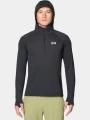 pulover cu gluga pt. barbati Mountain Hardwear Crater Lake™ Heavyweight Half Zip Hoody negru 1