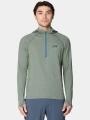 pulover cu gluga pt. barbati Mountain Hardwear Crater Lake™ Heavyweight Half Zip Hoody verde 1