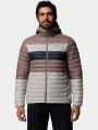 geaca matlasata de tranzitie pt. barbati Columbia Powder Pass Hooded Jacket gri 1