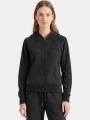 pulover cu gluga pt. femei Fundango Coreline Full-Zip Sweater negru 1