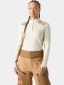 top lenjerie de corp pt. femei Helly Hansen W Lifa Merino Midw 1/2 Zip nisip 1