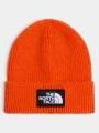 caciula tricotata The North Face Tnf Logo Box Cuffed Beanie portocaliu 1
