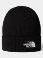 caciula tricotata The North Face Tnf Logo Box Cuffed Beanie negru 1