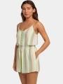 salopete pt. femei O'Neill Thin Strap Buttoned Romper verde 1