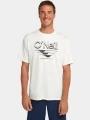 tricou pentru sport, cu maneci scurte pt. barbati O'Neill O'Neill Hybrid Upf Polygiene Graphic T-Shirt alb 1