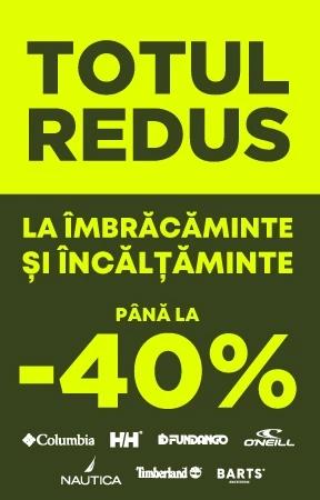 Totul redus la îmbrăcăminte și încălțăminte până la 40%