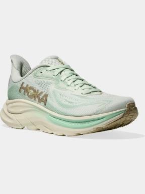 pantofi pentru alergat pe asfalt pt. femei Hoka Clifton 10 verde 1
