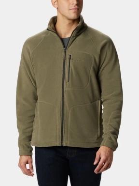 pulover polar pt. barbati Columbia Fast Trek II Full Zip Fleece verde 1