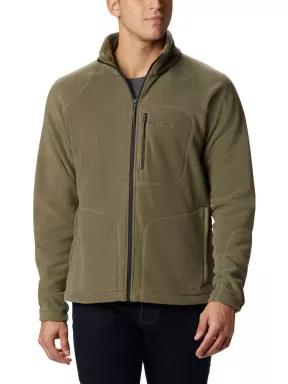 pulover polar pt. barbati Columbia Fast Trek II Full Zip Fleece verde 1