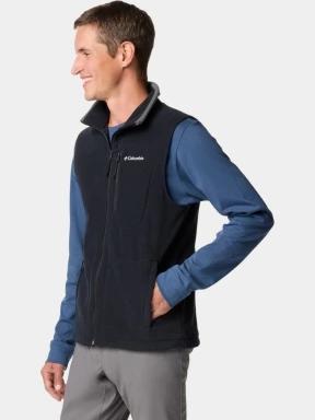 vesta polar pt. barbati Columbia Fast Trek Fleece Vest negru 3