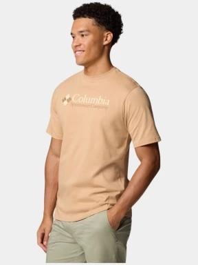 tricou cu maneci scurte pt. barbati Columbia CSC Basic Logo Short Sleeve Shirt nisip 3
