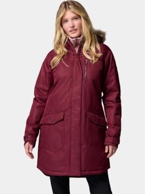 jacheta de iarna pt. femei Columbia Suttle Mountain Long Insulated Jacket rosu 1