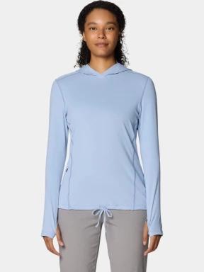 tricou cu maneci lungi, pentru sport pt. femei Mountain Hardwear Crater Lake Long Sleeve Hoody albastru 1