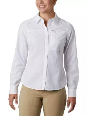 camasa de drumetie pt. femei Columbia Silver Ridge 2.0 Long Sleeve Shirt alb 1