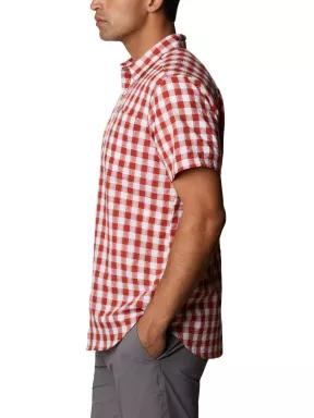 camasa cu maneci scurte pt. barbati Columbia Brentyn Trail SS Seersucker Shirt portocaliu 3
