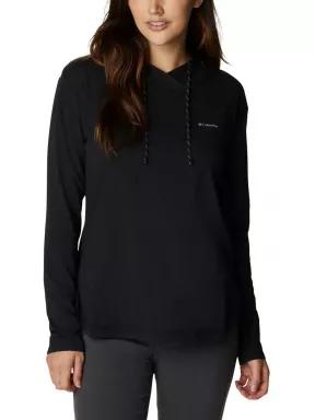 tricou cu maneci lungi, pentru sport pt. femei Columbia Sun Trek Hooded Pullover negru 1