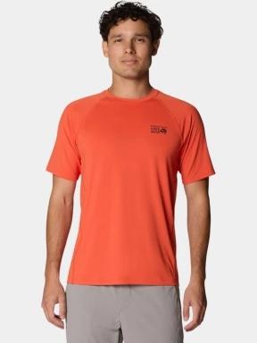 tricou pentru sport, cu maneci scurte pt. barbati Mountain Hardwear Crater Lake Short Sleeve rosu 1